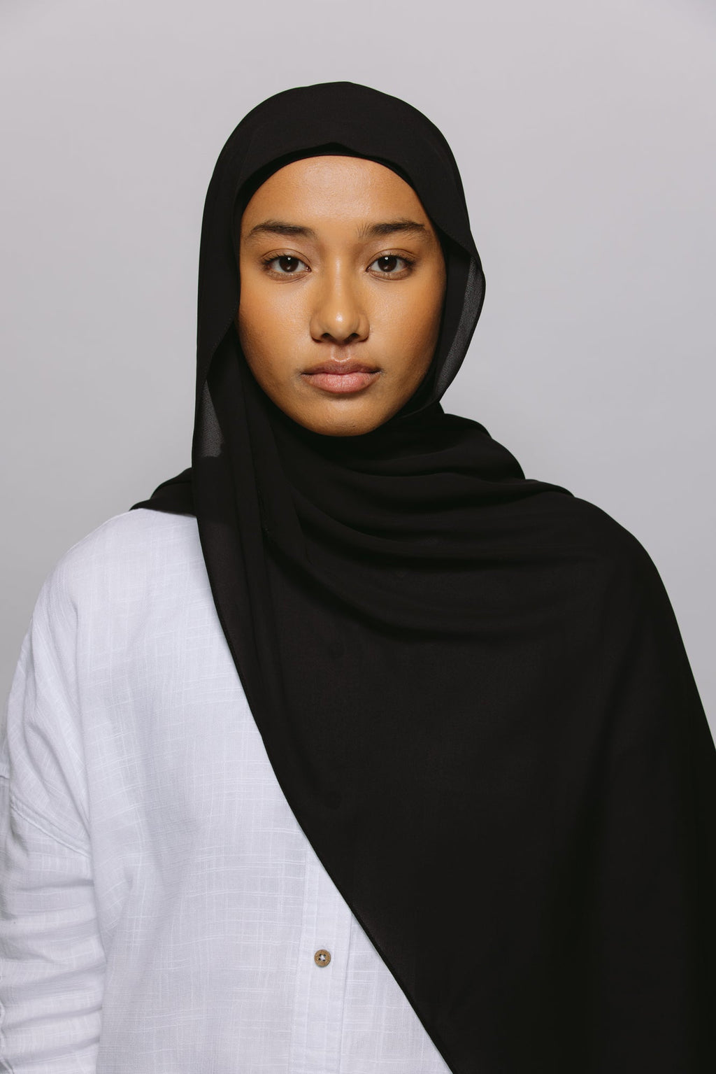 Instant Signature Chiffon Hijab - Black