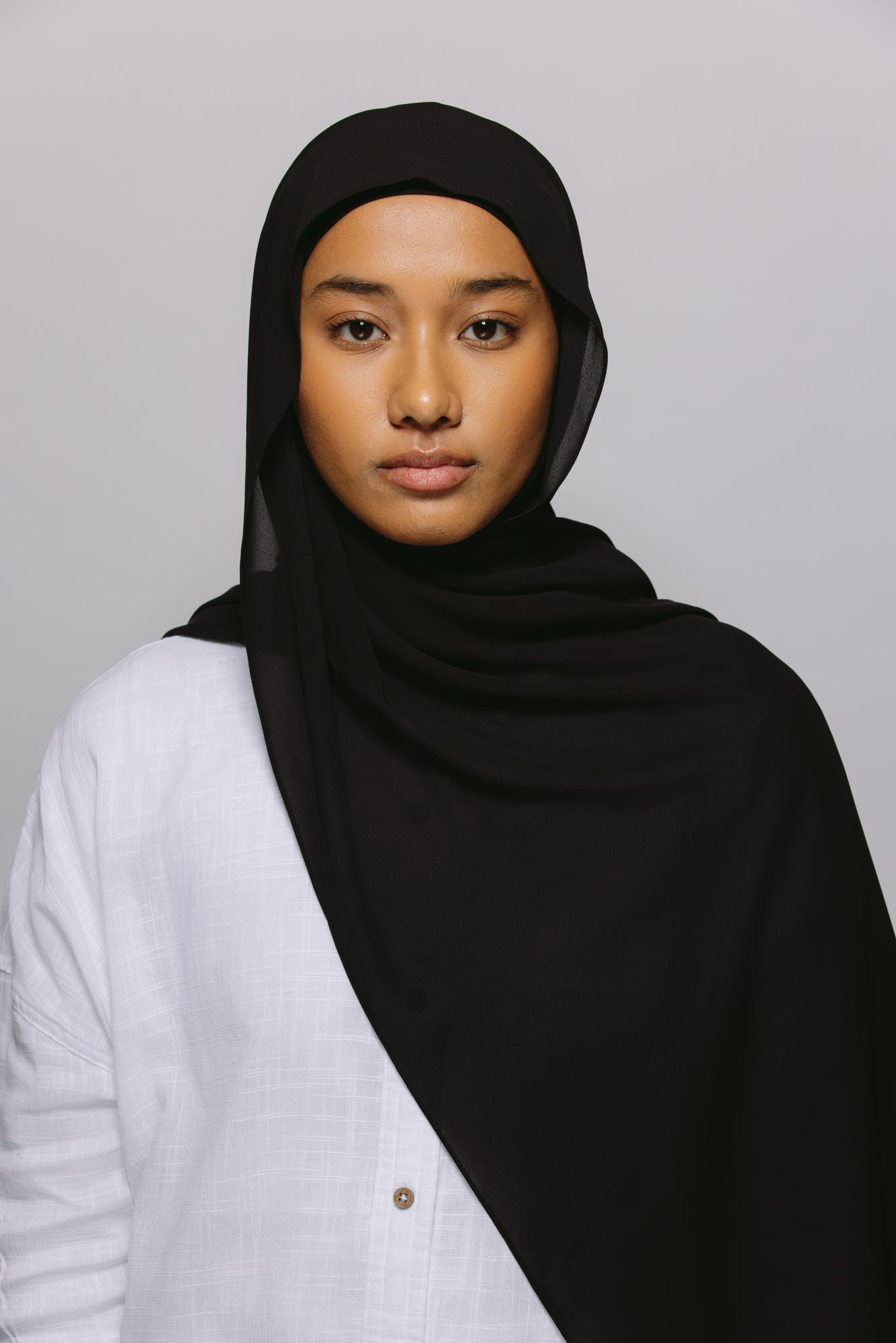Instant Signature Chiffon Hijab - Black