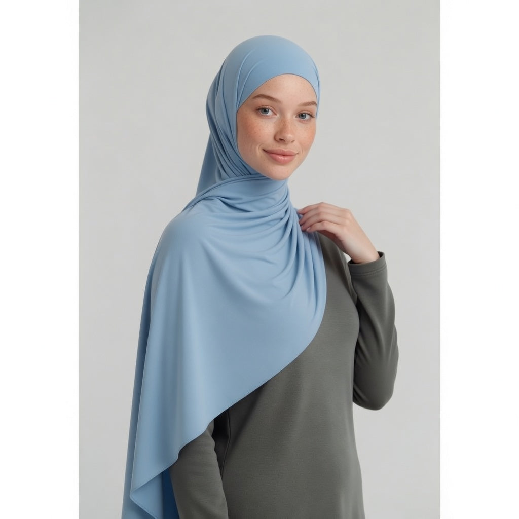 Laguna Liquid Hijab Baby Blue