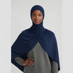 Laguna Liquid Hijab Navy Blue