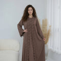 Hana Brown Abaya 2 piece