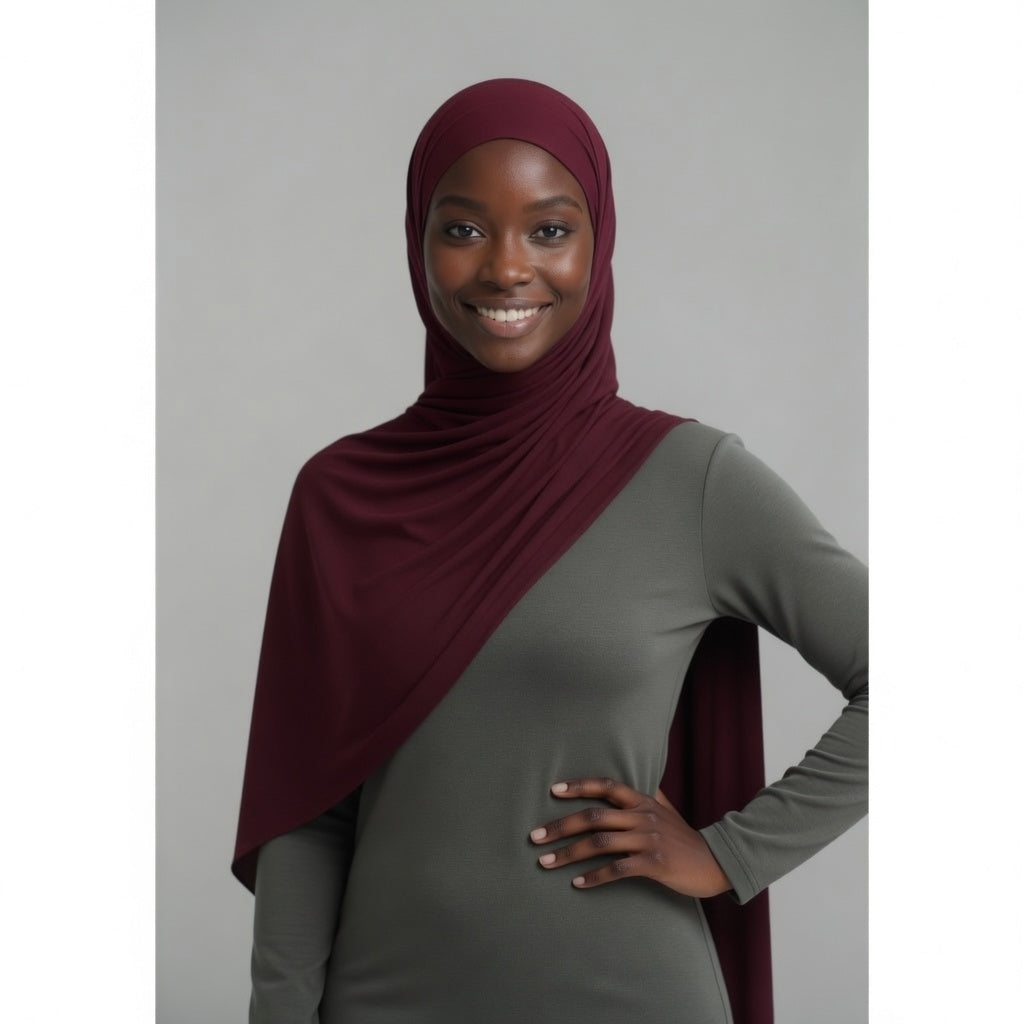Laguna Liquid Hijab Burgundy