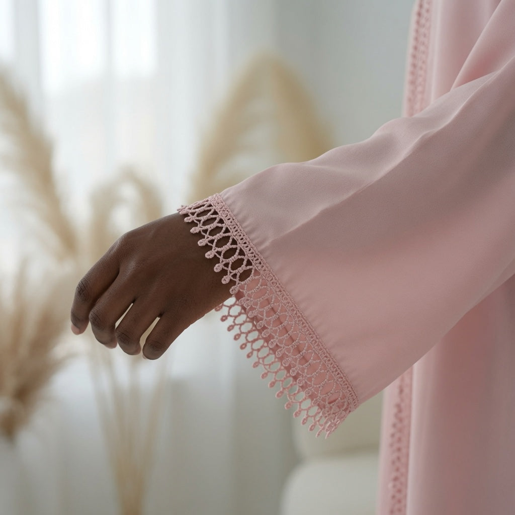 Noor Pink Abaya 2 piece