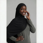 Laguna Liquid Hijab Black