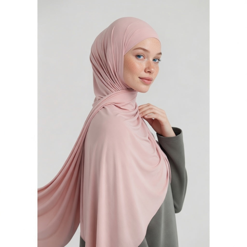 Laguna Liquid Hijab Pink
