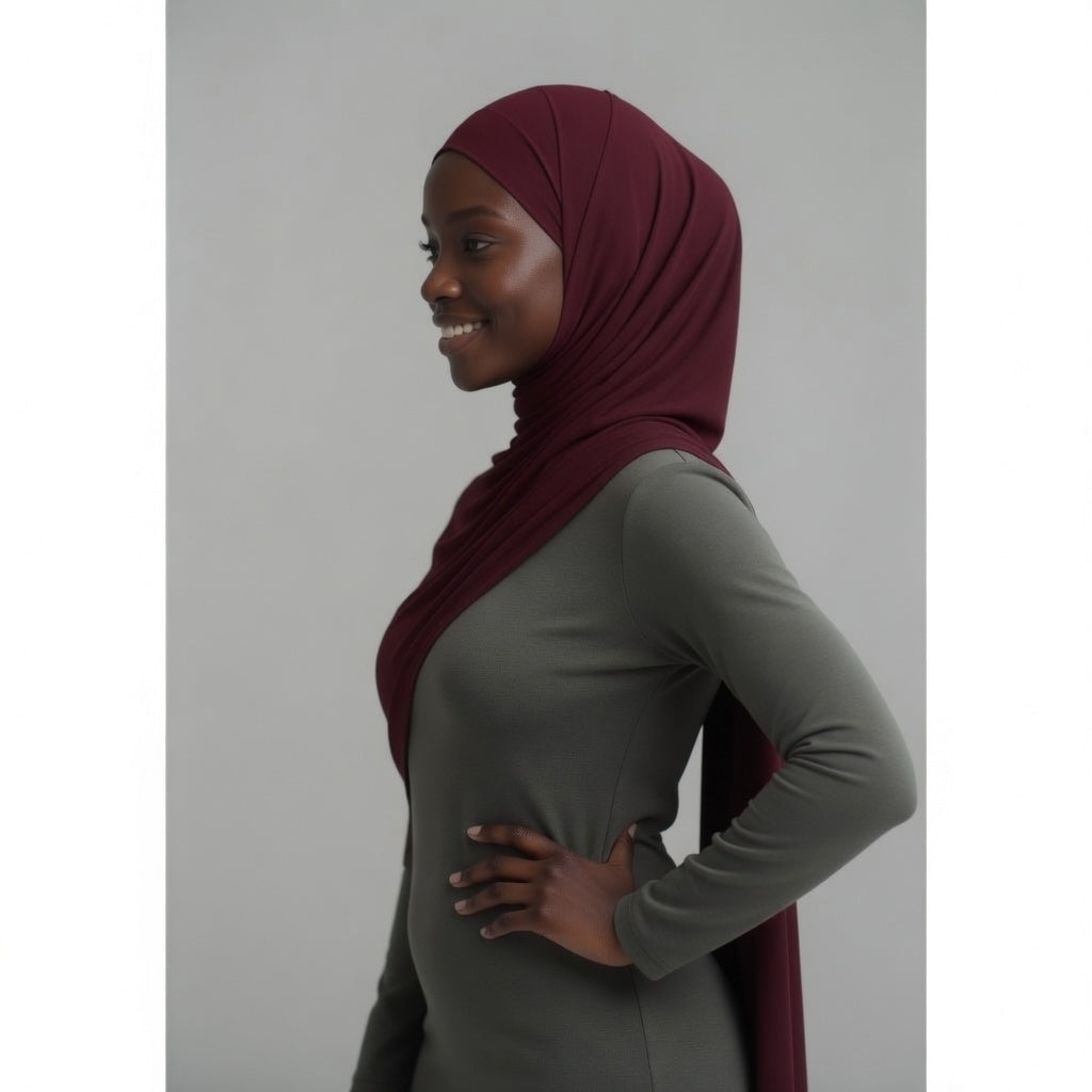 Laguna Liquid Hijab Burgundy